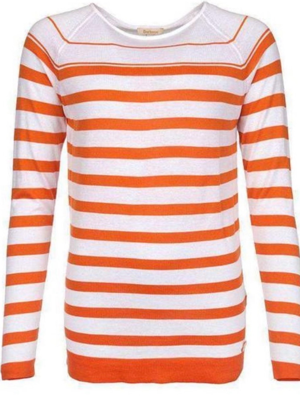 Barbour Chock Striped Knit in Marigold Sweater